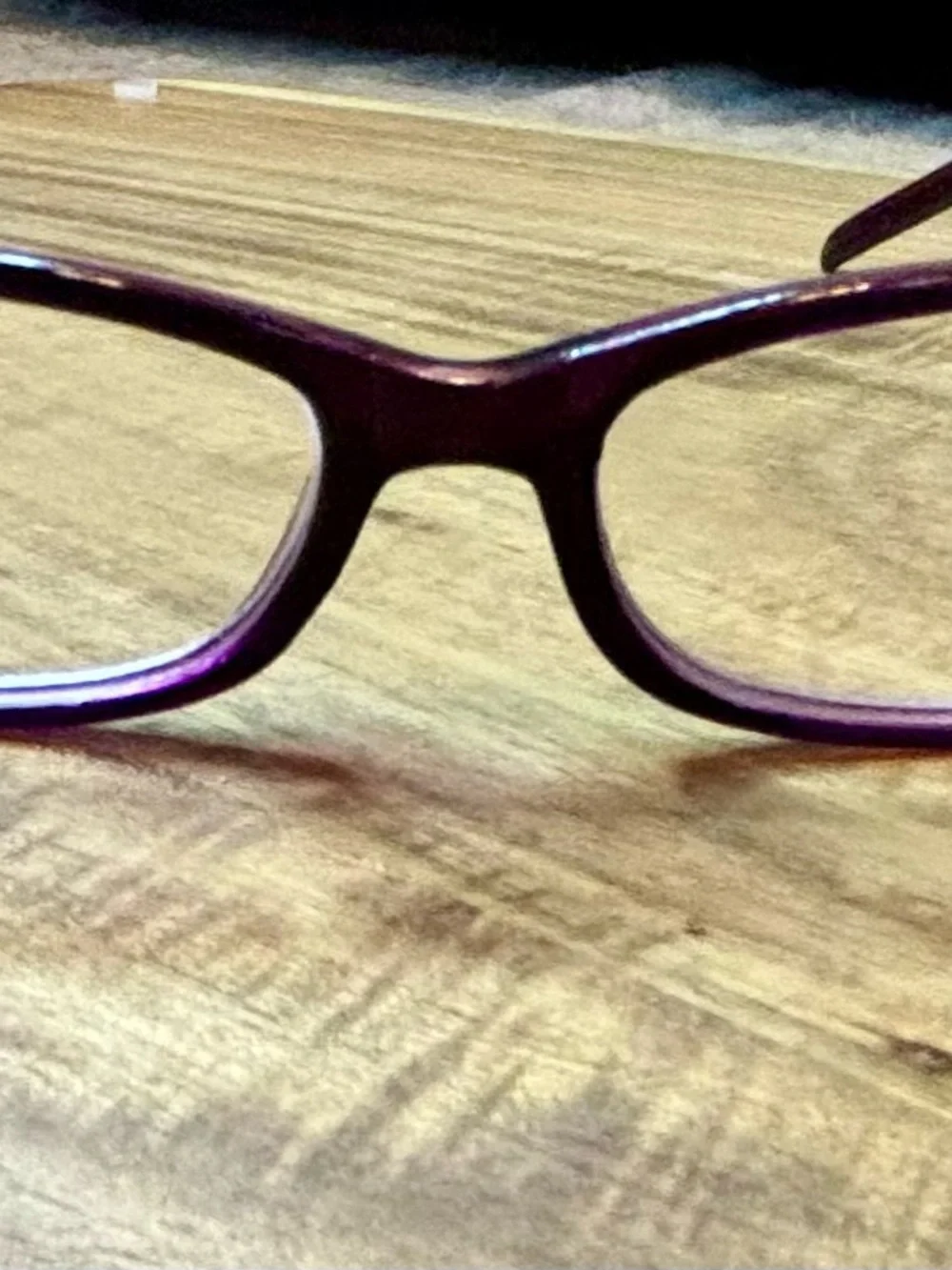 Foster Grant Purple Rectangle Women's Eyeglass Frames